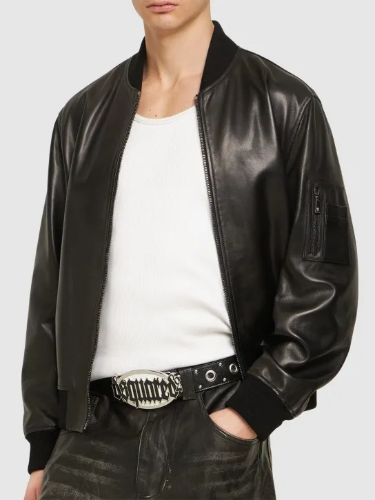 Dsquared2   Gothic leather belt 