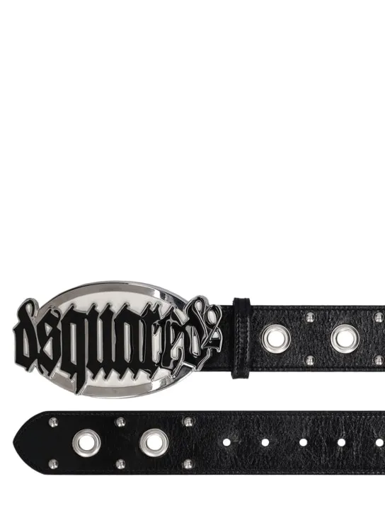 Dsquared2   Gothic leather belt 