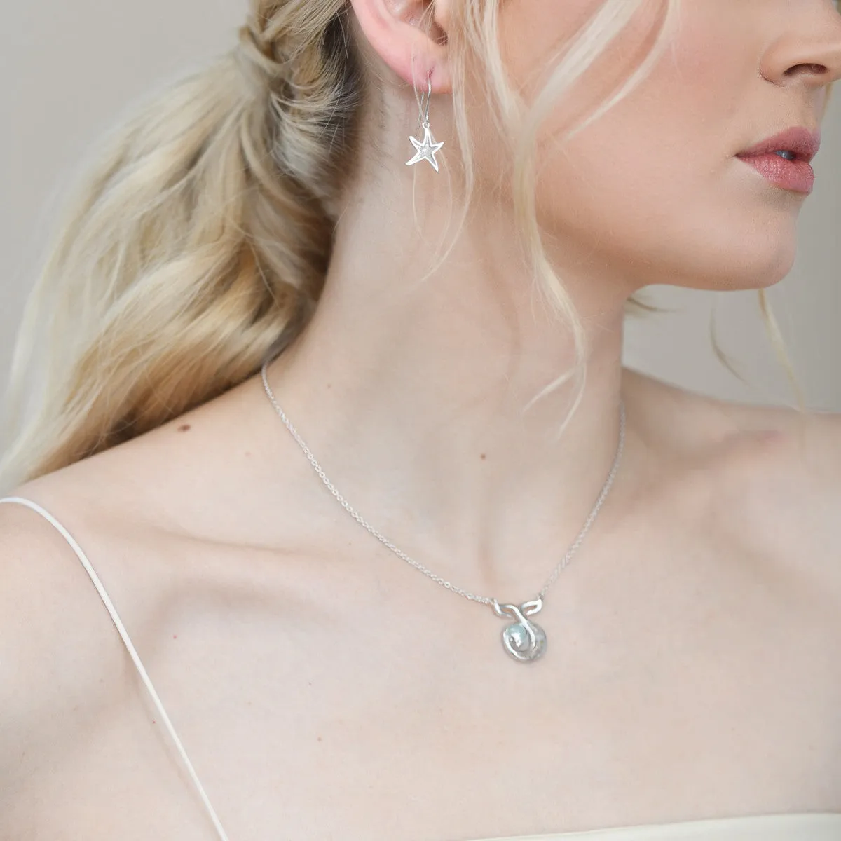 Dune Jewelry Delicate Starfish Shaped Drop Earrings
