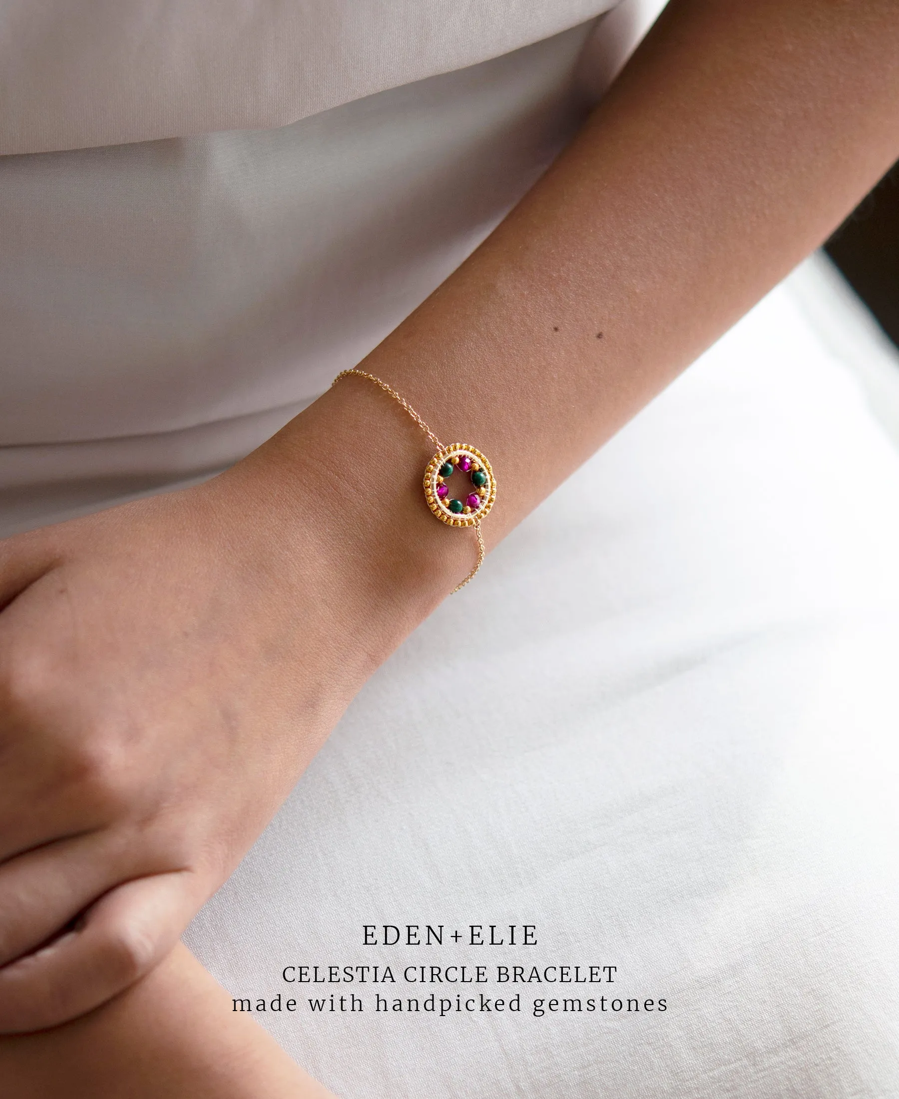 EDEN   ELIE Celestia Circle Bracelet - Sapphire