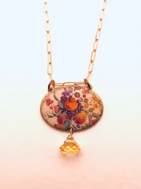 Ellison Drop Necklace, Citrine