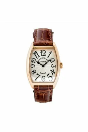 franck muller cintree curvex solid rose gold 28mm ladies watch ref. 7502 qz