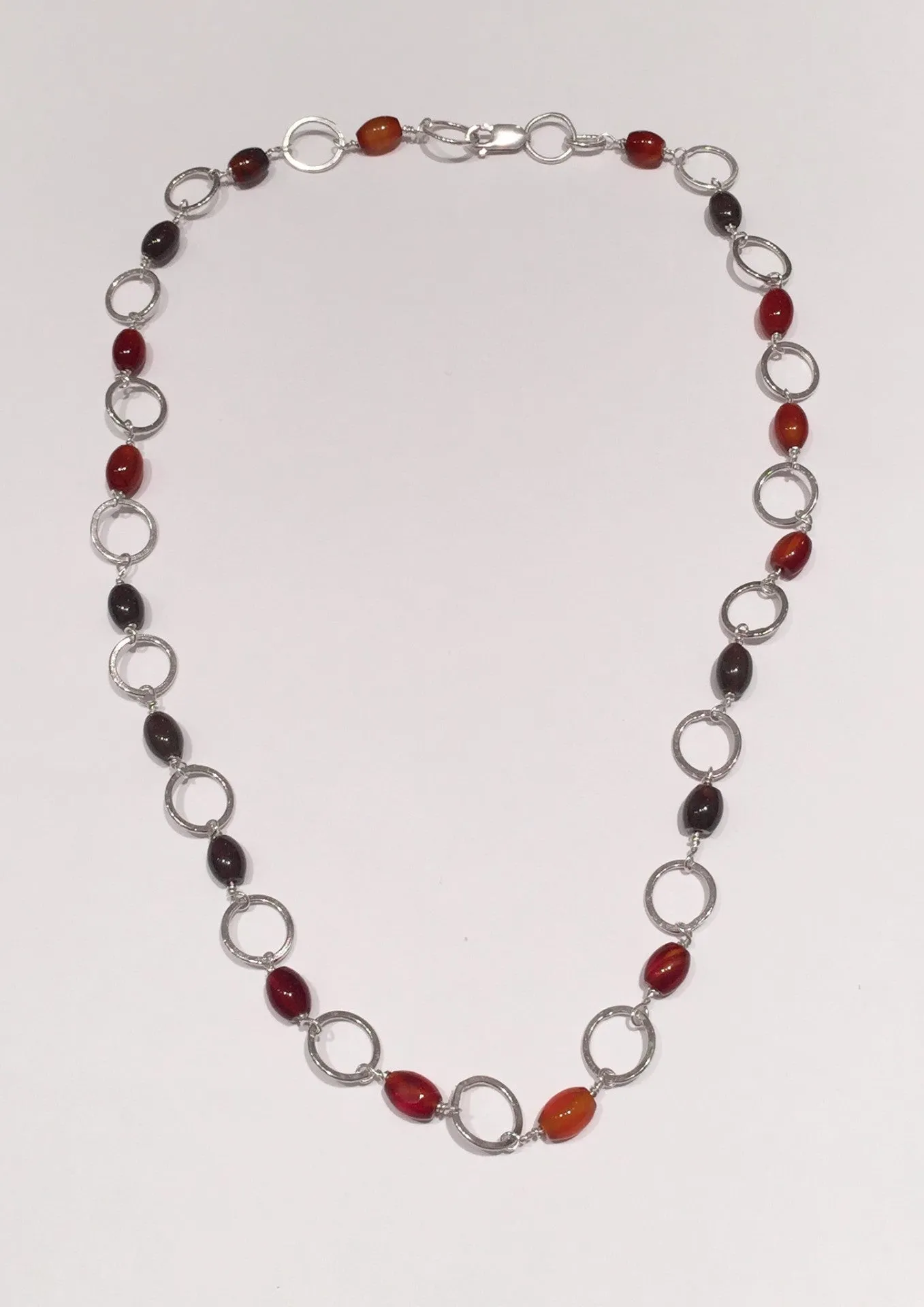Garnet & Silver Necklace