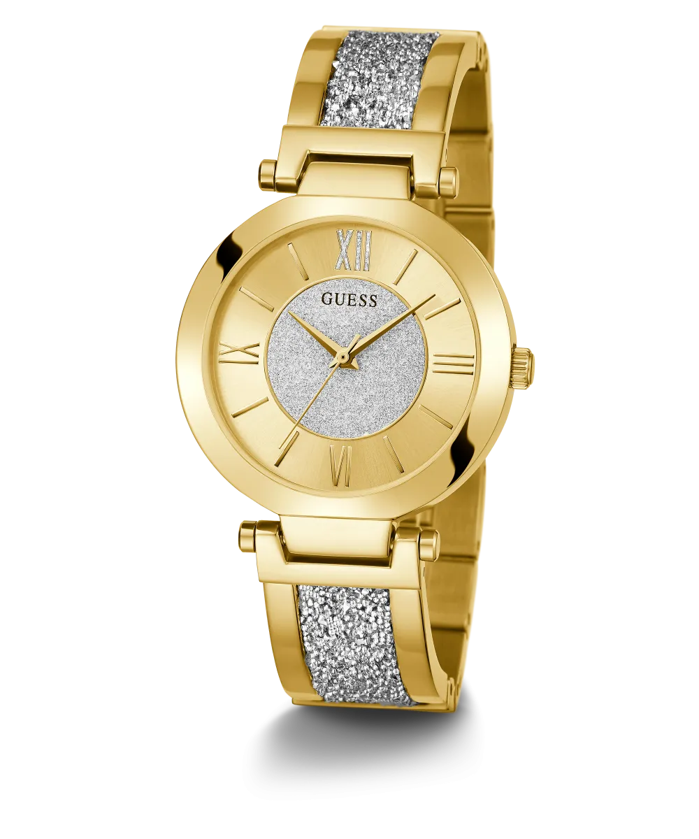 GUESS Ladies Gold Tone Analog Watch
