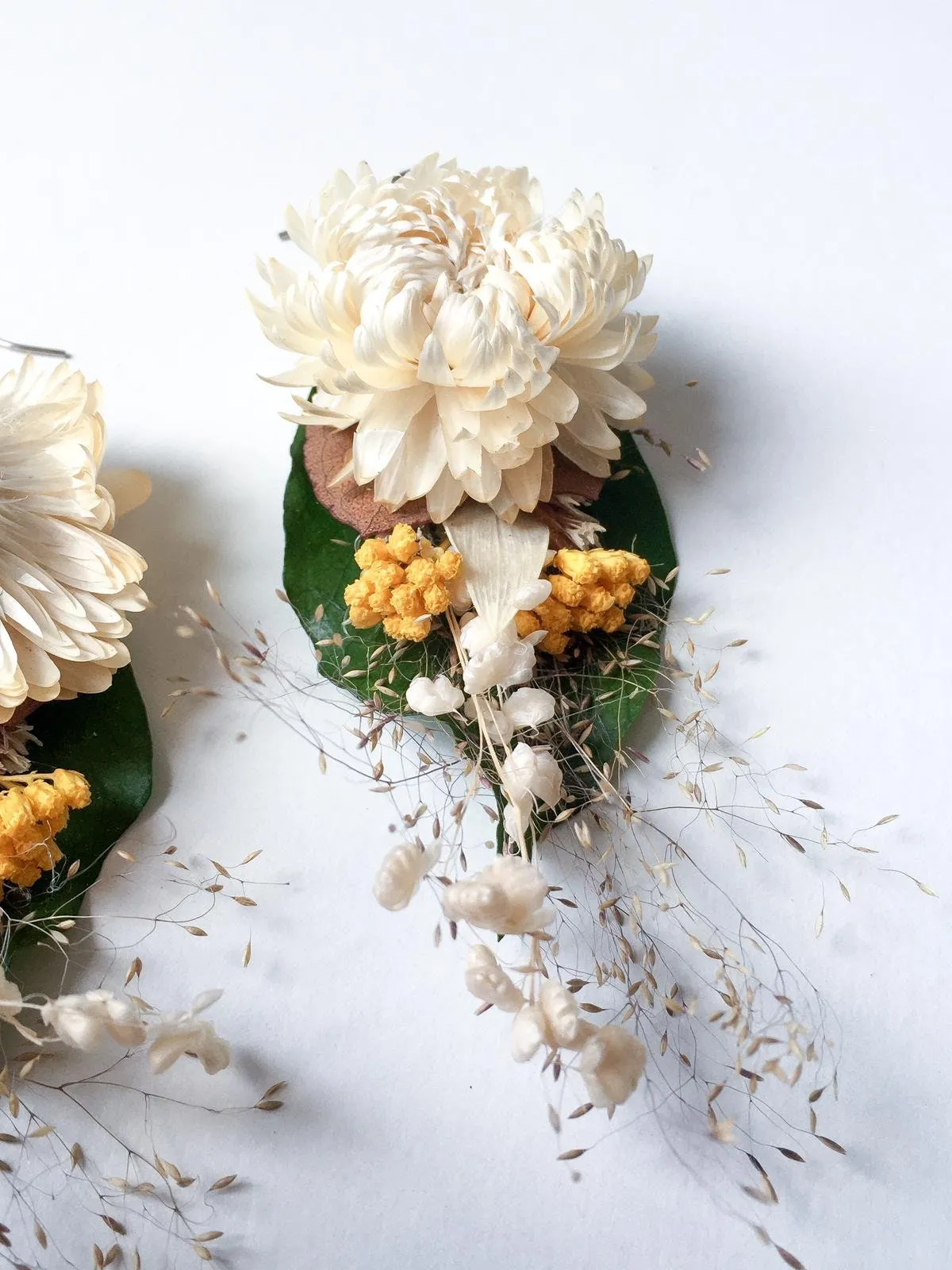 Handmade Real Flower Earrings, Dried Flowers, Boho Wedding Bridal Accessories, Botanical Dry Flower Earrings, Birthday Gift for Her UK