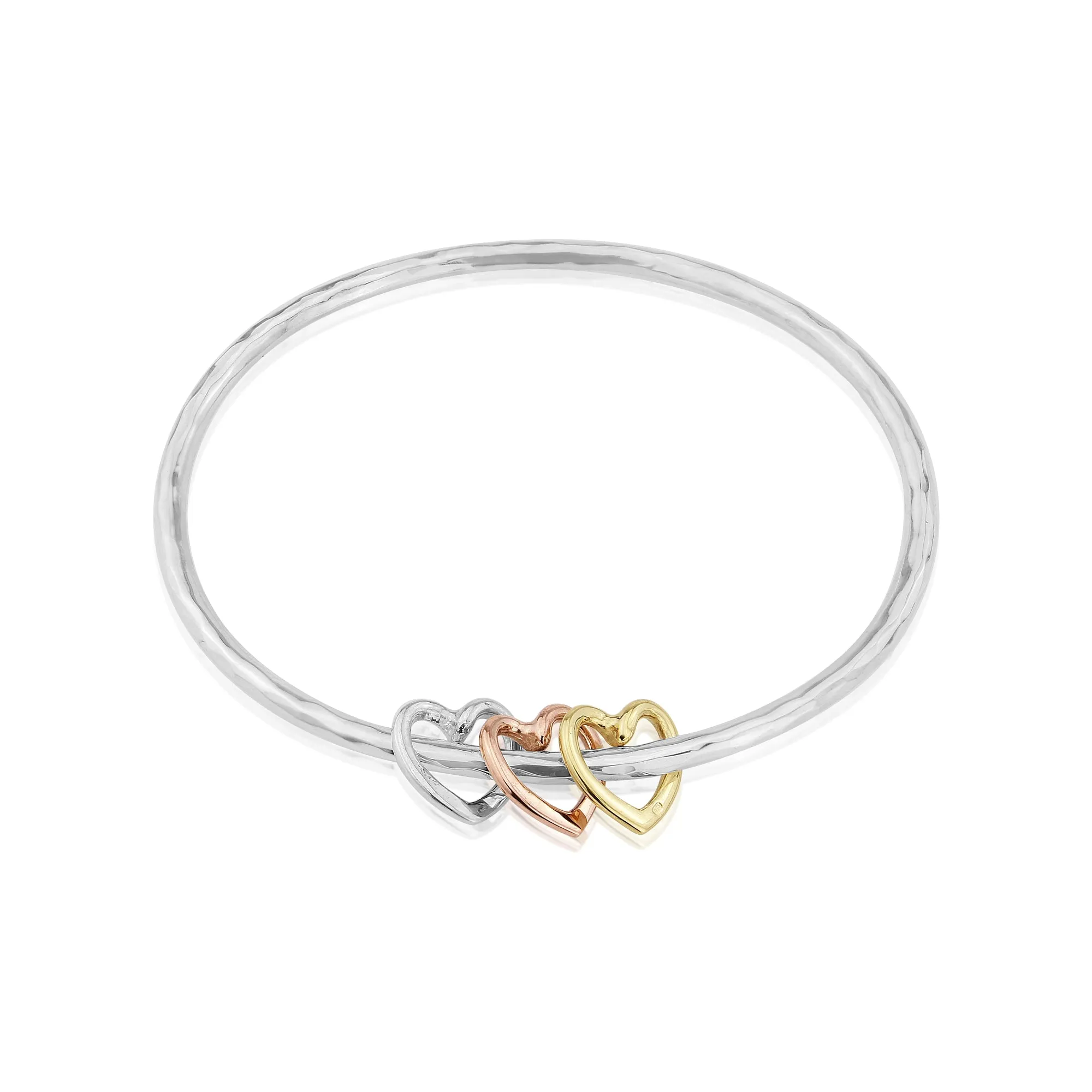 Hannah Heart 9ct Gold Bangle