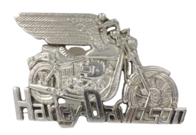 Harley Davidson Winged Silver Belt Buckle