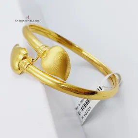 Heart Bangle Bracelet