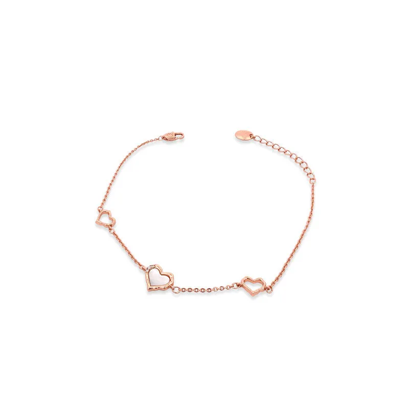 Heart Mother of Pearl Bracelet