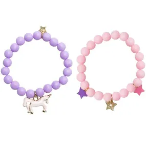 Henny & Coco - Ella Pink & Purple Girls Bracelet Set