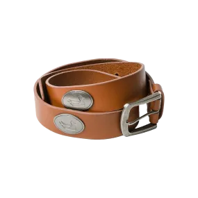 Heritage Medallion Leather Belt