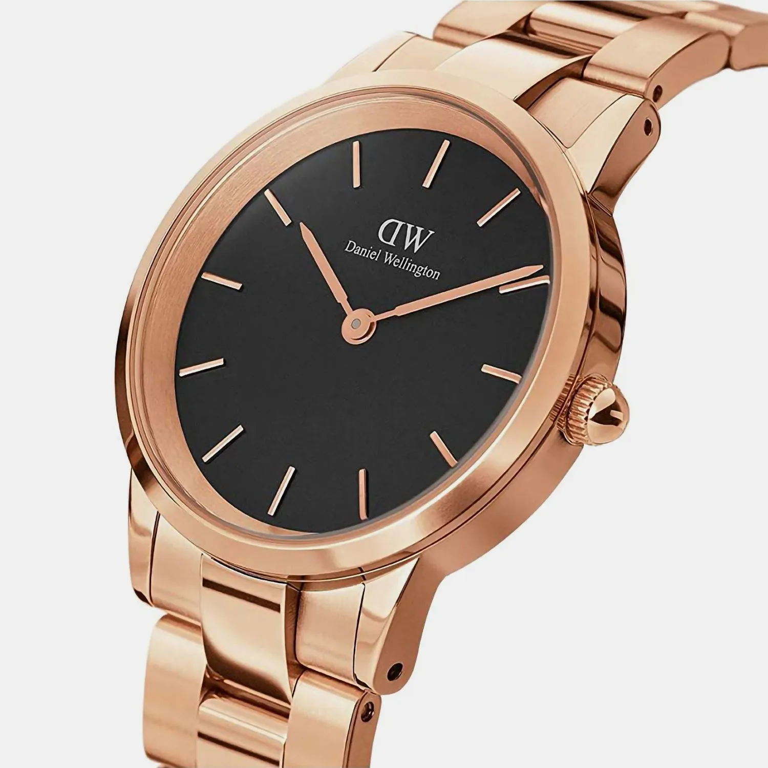Iconic Men Black Analog Stainless Steel Watch DW00100210K