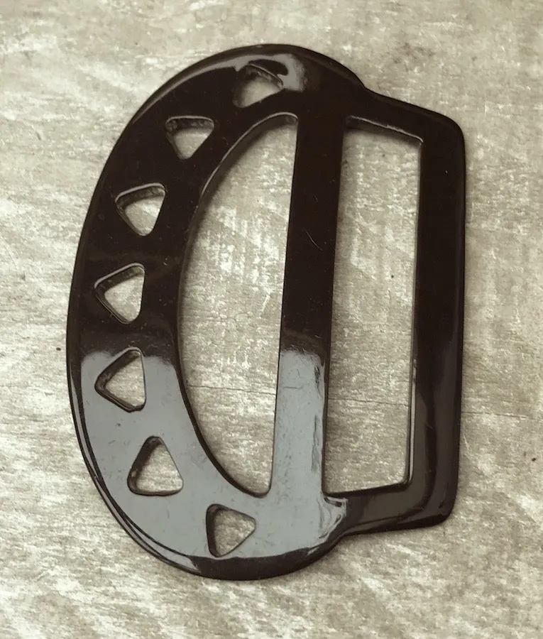 Impressive 1940s Bakelite 6cm Belt Buckle