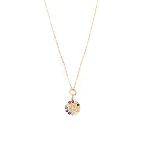 Inner Light - Foundational Keys :  Miniature Medallion Drop Necklace