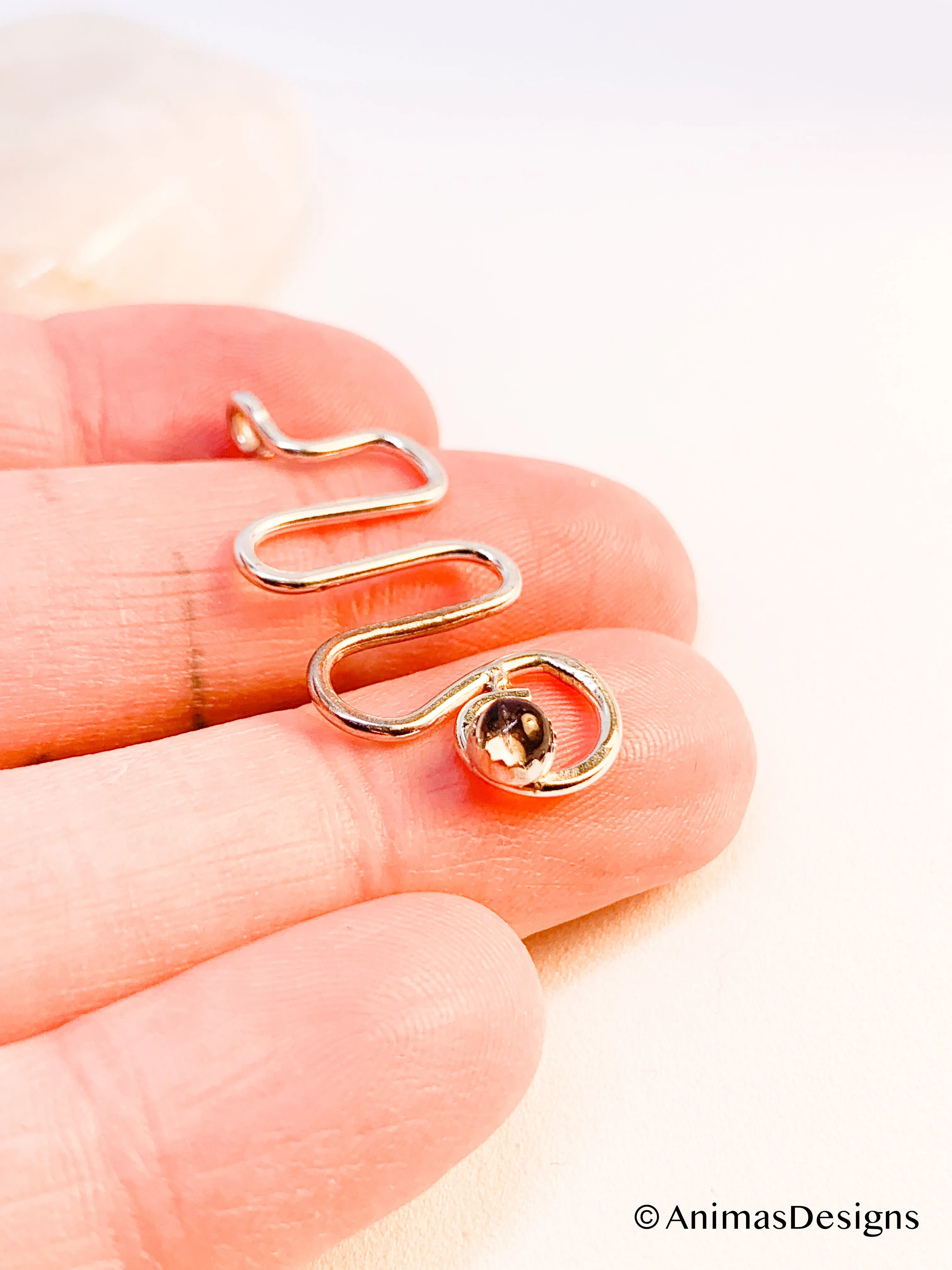 Iolite Sterling Silver Spiral Geometric Necklace