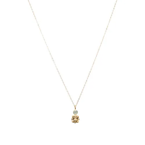 Isola Bella Gold Citrine and Green Amethyst Necklace