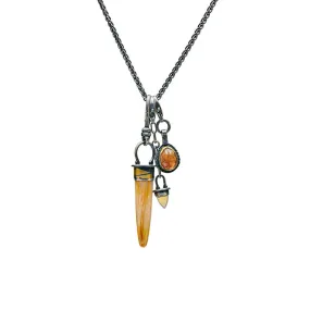 Jade, Opal And Spessartite Garnet Charms - Each Piece Sold Separately