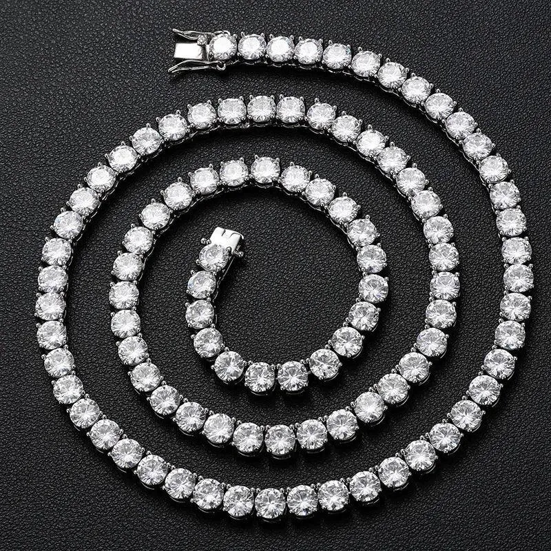 Lab Diamond Tennis Necklace - 3mm
