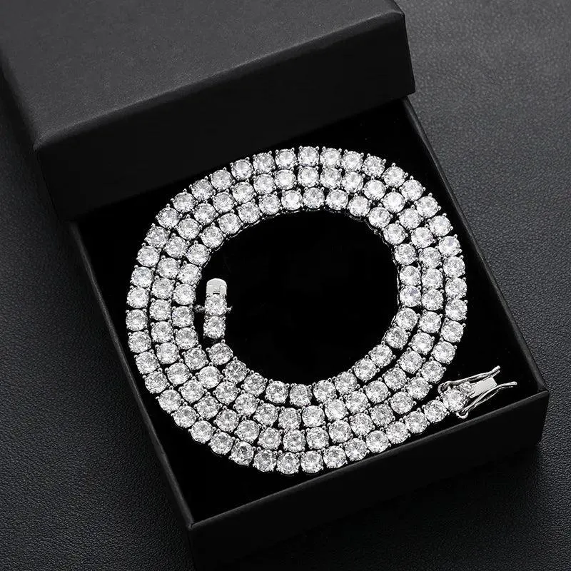 Lab Diamond Tennis Necklace - 3mm