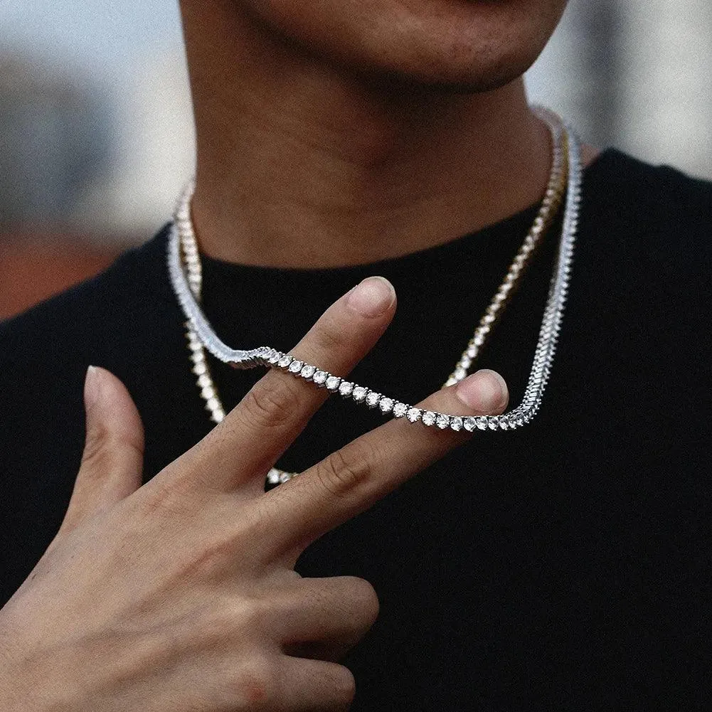 Lab Diamond Tennis Necklace - 3mm