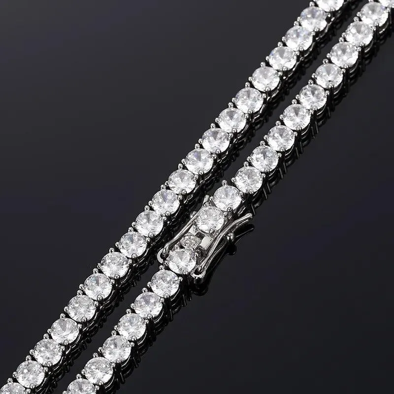 Lab Diamond Tennis Necklace - 3mm
