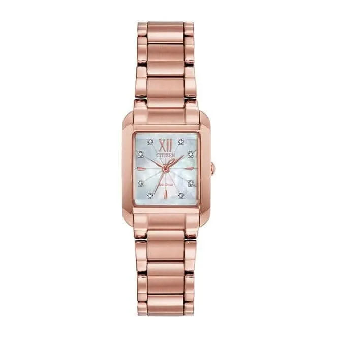 Ladies Bracelet Dress Stainless Steel Pink Watch EW5553-51D