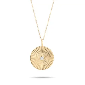 Large Diamond Rays Pendant
