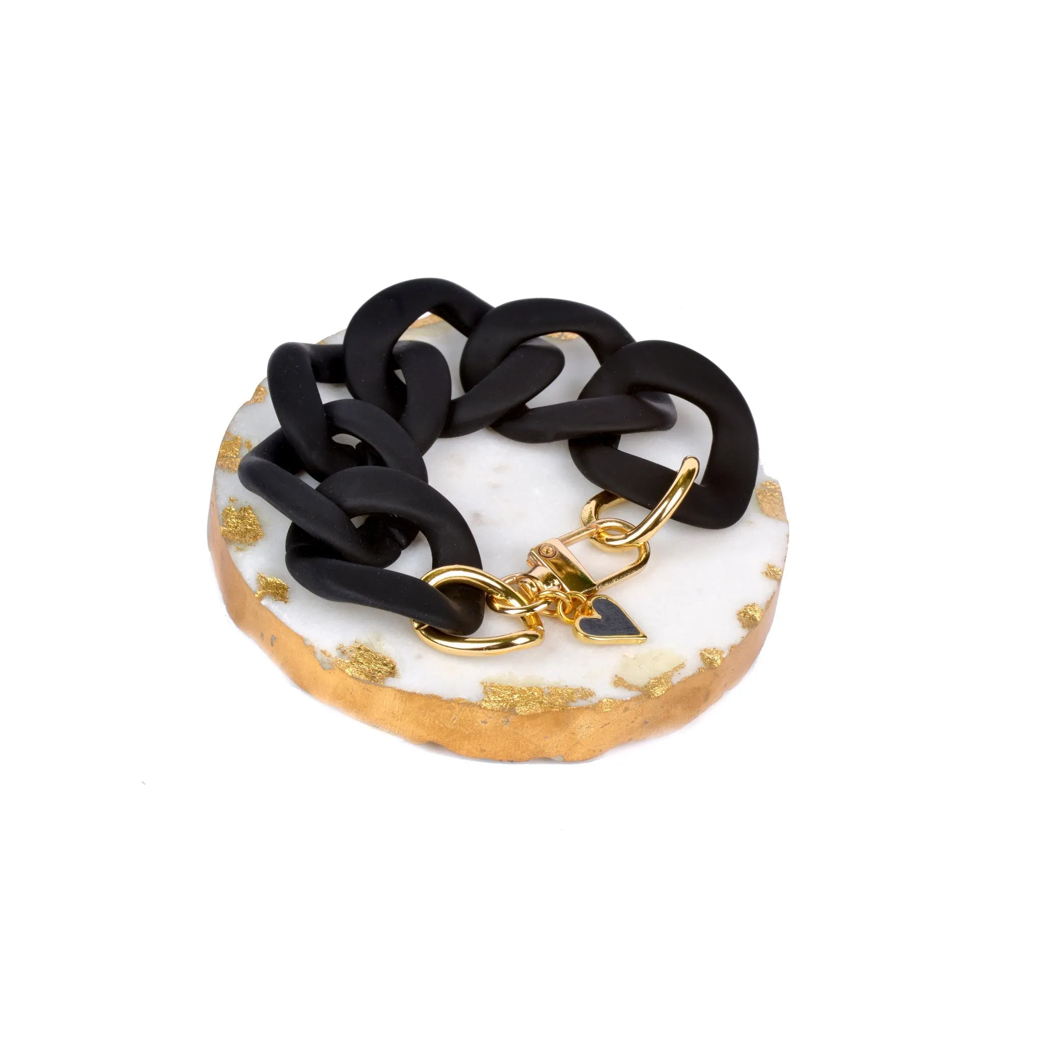 Large White Link Bracelet