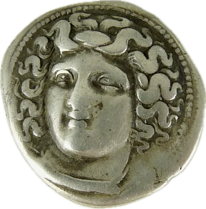 Larissa, Water Nymph Necklace, Ancient Greek Coin
