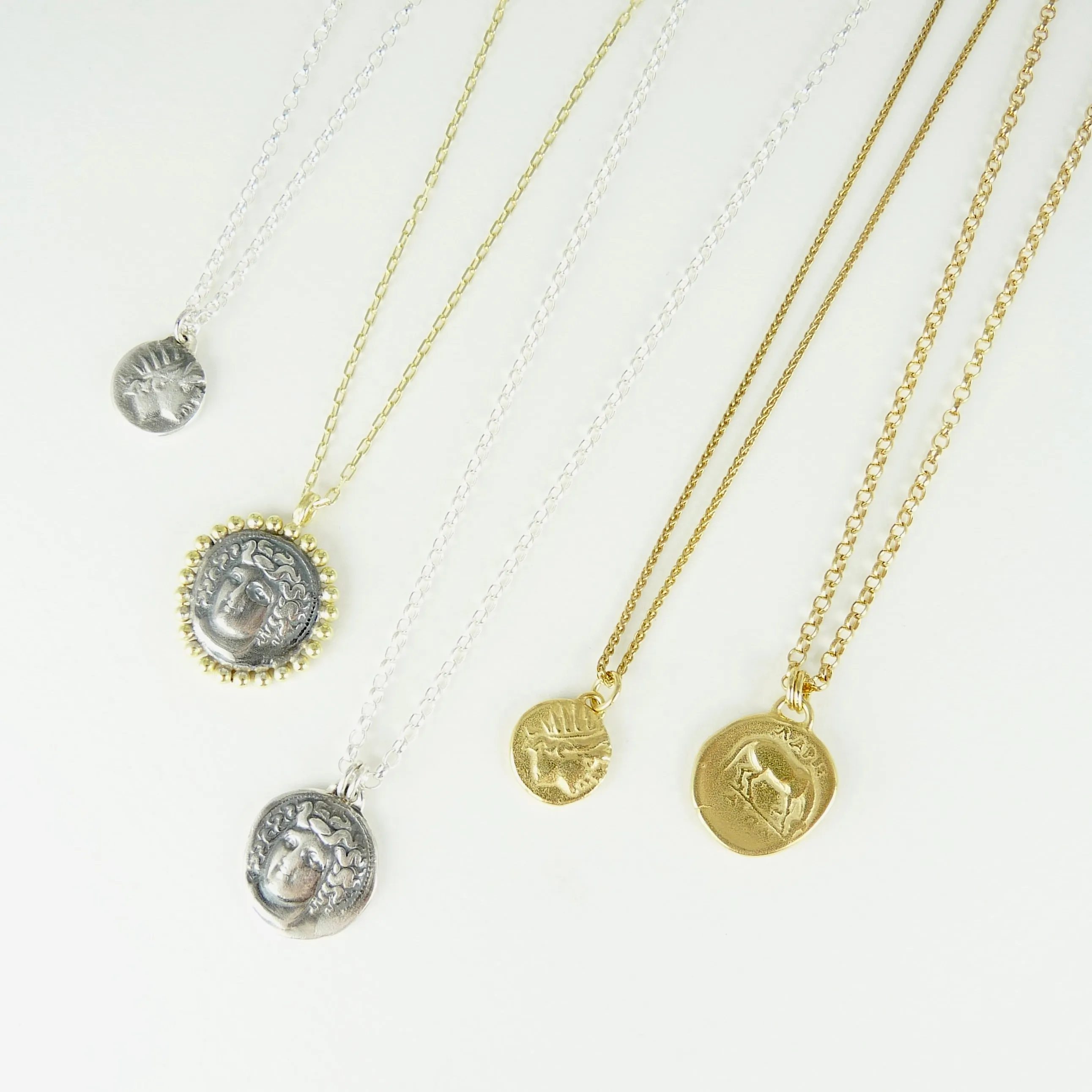Larissa, Water Nymph Necklace, Ancient Greek Coin