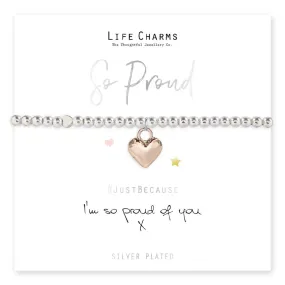 Life Charms Im So Proud Of You Bracelet