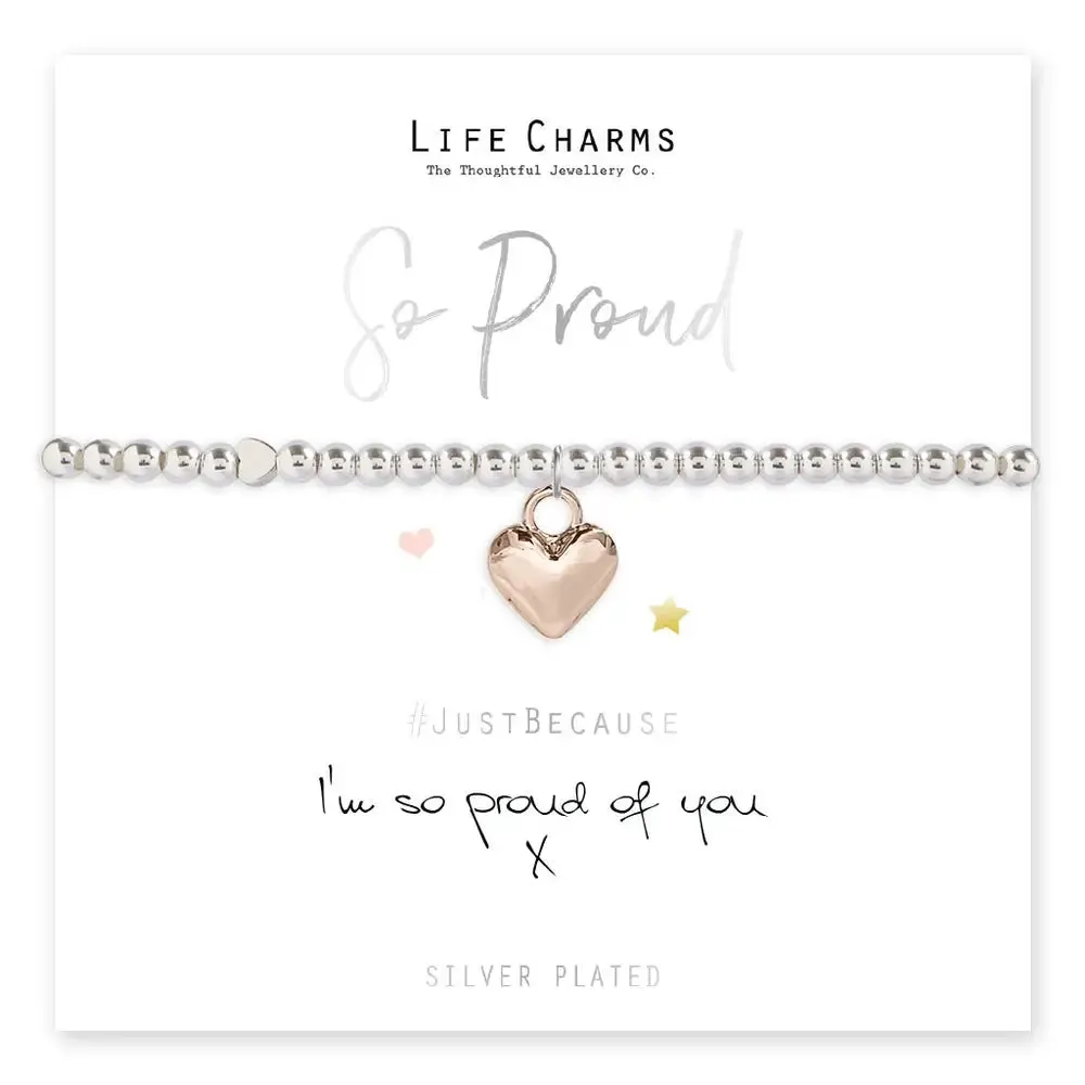 Life Charms Im So Proud Of You Bracelet