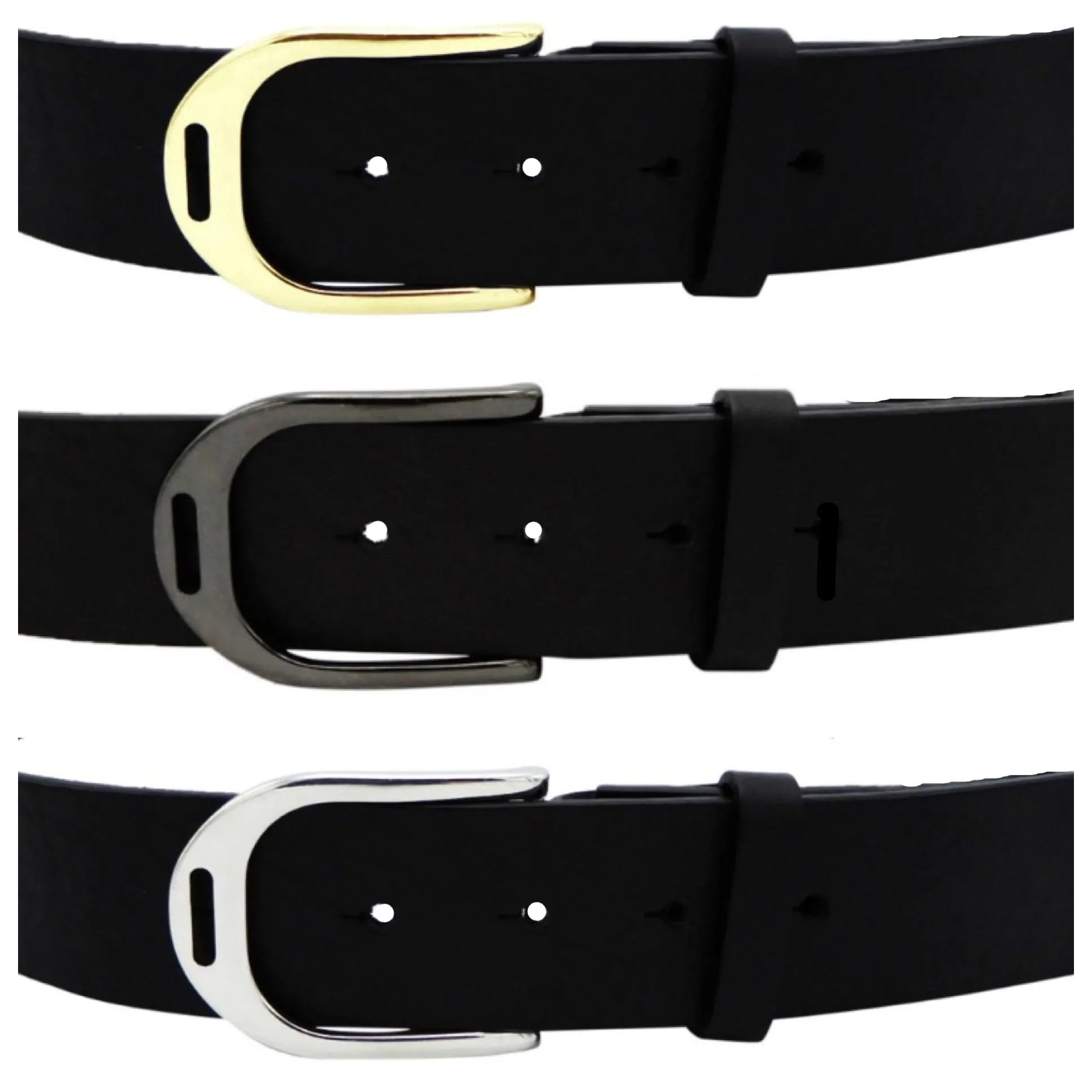 Lilo- Custom Belts 1.25" Gold Stirrup