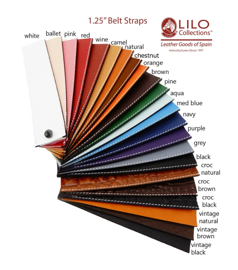 Lilo- Custom Belts 1.25" Gold Stirrup