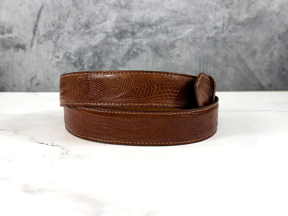 Lizard Belt: Cognac