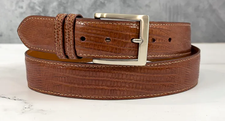Lizard Belt: Cognac