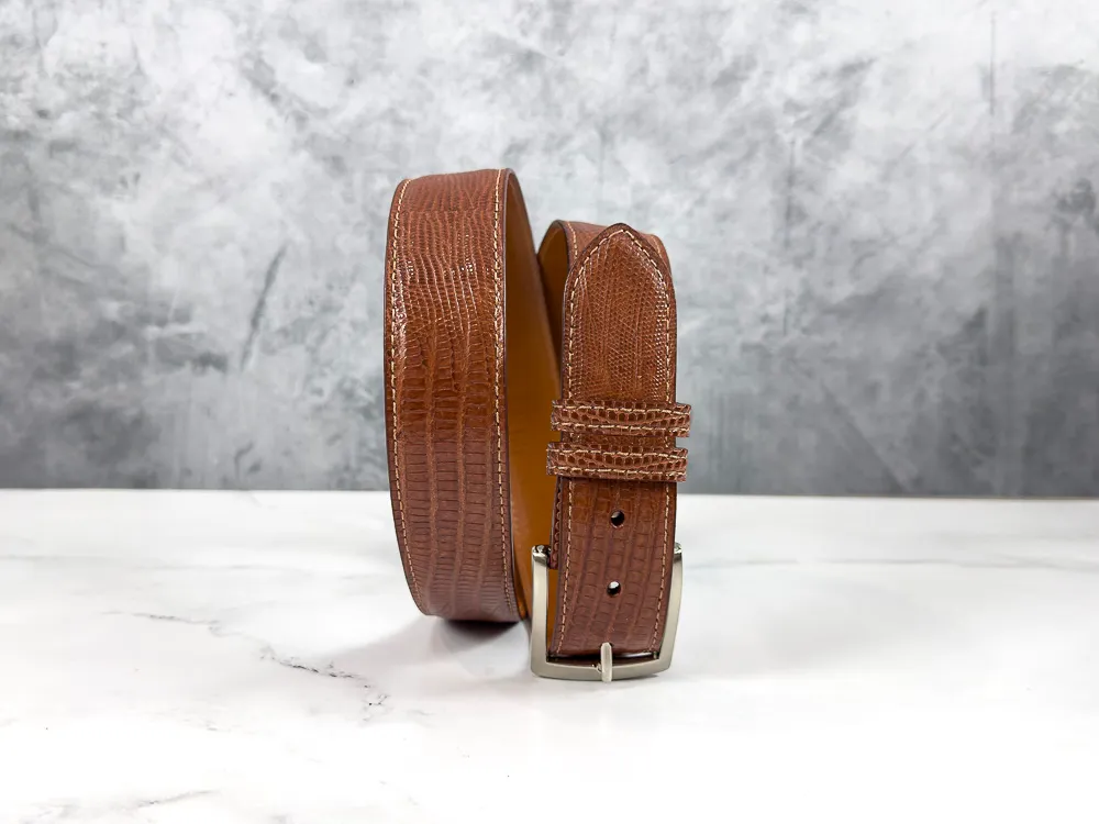 Lizard Belt: Cognac