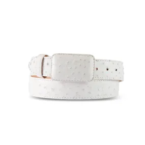 Mens Texas Country AVESTRUZ BLACO ORIGINAL