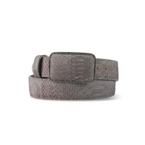 Mens Texas Country PYTHON GRIS NOBUCK original