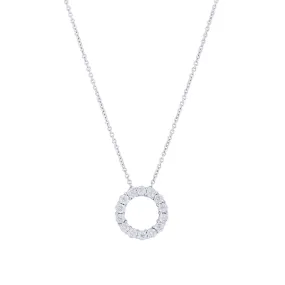 Mirage Circle Diamond Necklace 1/20ct