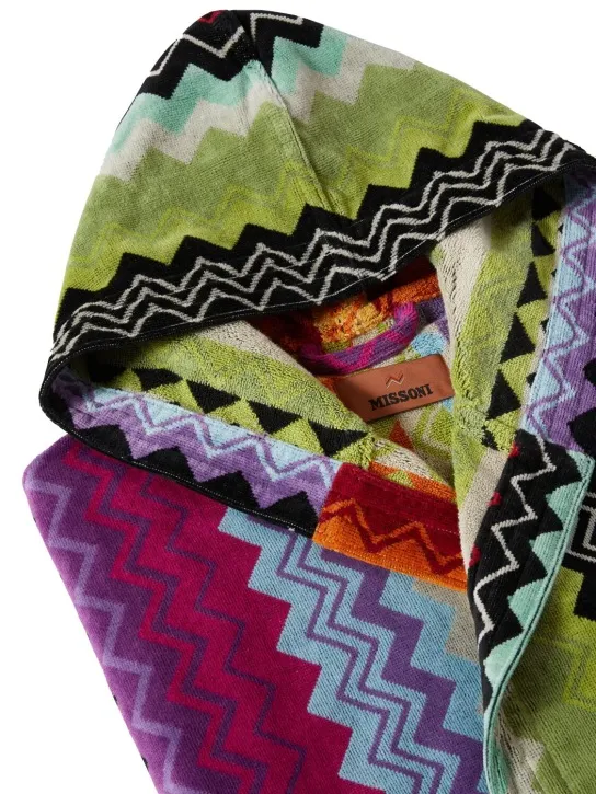 Missoni Home   Giacomo hooded short bathrobe 