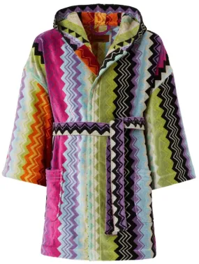 Missoni Home   Giacomo hooded short bathrobe 