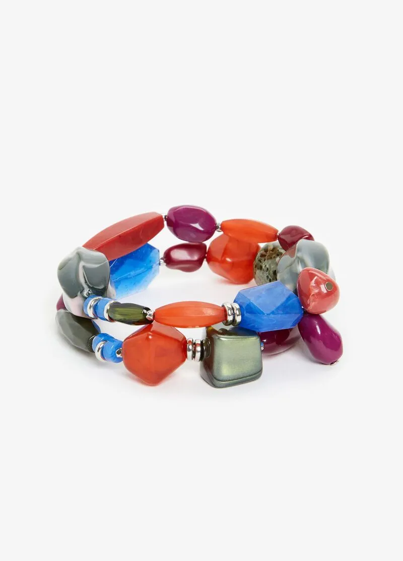 MIX CHUNKY BEAD CHOKER SET