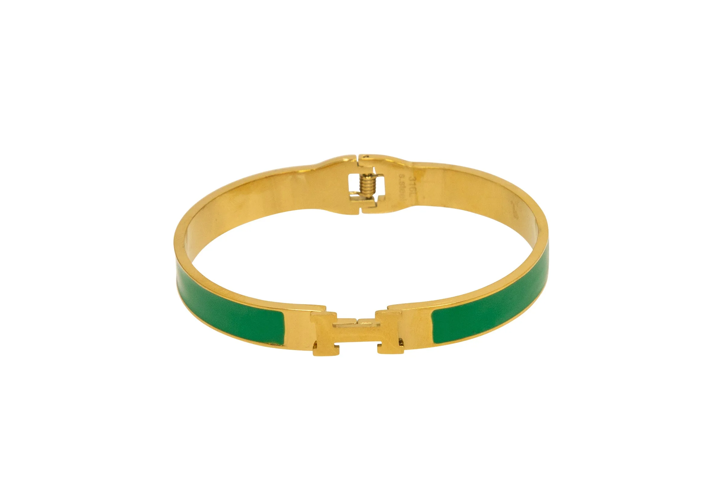 NARROW ENAMEL DESIGNER CUFF