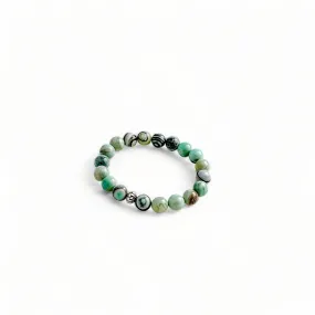 Ocean agate bead stretch bracelet