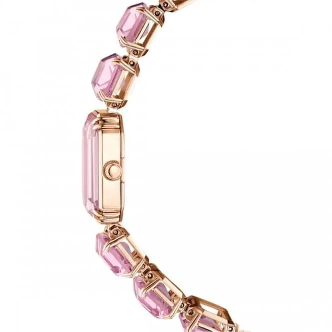 Octagon Cut Pink Rose Gold-tone Finish Watch 5630837