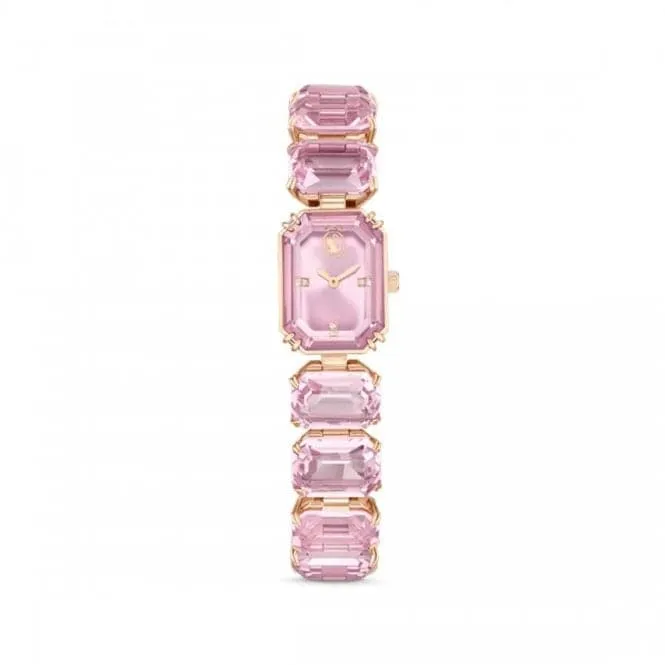 Octagon Cut Pink Rose Gold-tone Finish Watch 5630837