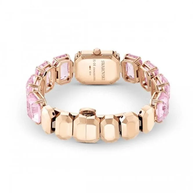 Octagon Cut Pink Rose Gold-tone Finish Watch 5630837