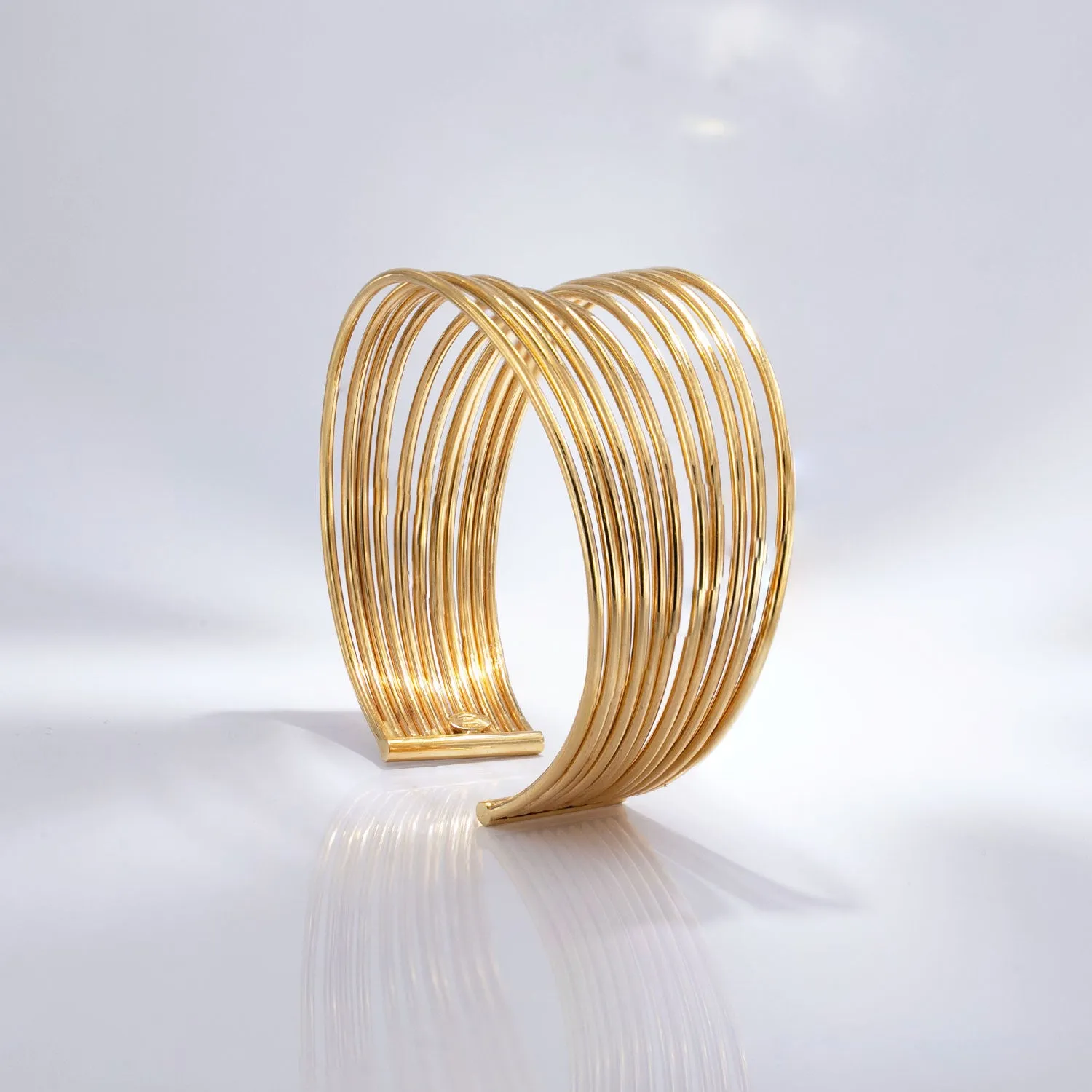 One of a Kind Wide Gold Cuff