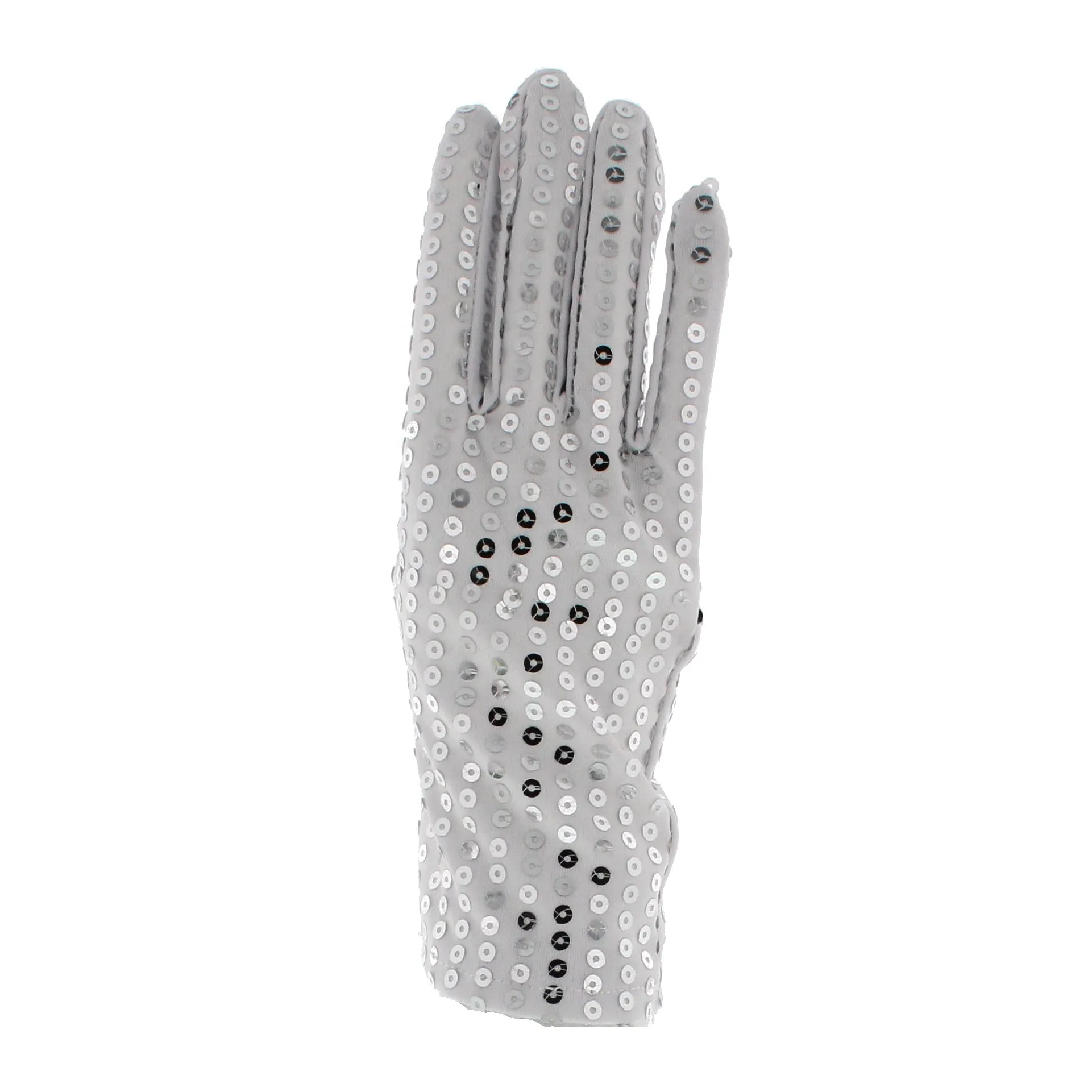 Pair of White Sequin Gloves